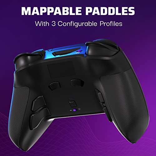 PDP Victrix Pro BFG Wireless Gaming Controller for Playstation 5 / PS5  PS4  PC  Modular Esports Gamepad  Remappable Buttons  Customizable Triggers/Paddles/D Pad/Fightpad  PC App  Black