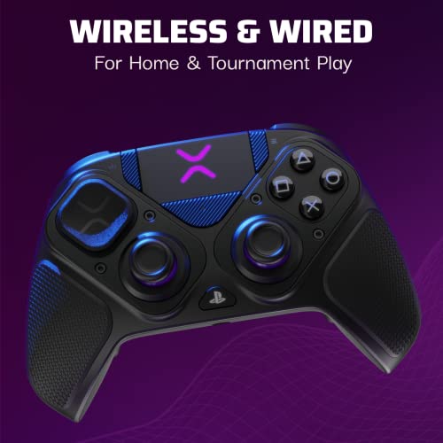 PDP Victrix Pro BFG Wireless Gaming Controller for Playstation 5 / PS5  PS4  PC  Modular Esports Gamepad  Remappable Buttons  Customizable Triggers/Paddles/D Pad/Fightpad  PC App  Black