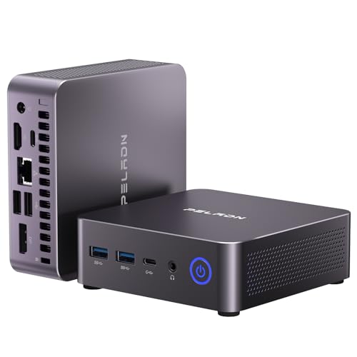 PELADN Mini PC Gaming  Ryzen 7 7735U  8C/16T  up to 4 75Ghz  32GB DDR5/1TB NVMe SSD Dual Type C/DP/HD Mini Desktop Computer WiFi6 4K/60Hz Quadruple Display USB3 2/BT5 2 Mini Computers