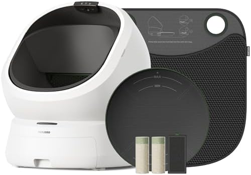 PETLIBRO Automatic Litter Box with Accessories Kit & 90 Day AI Trial  Large Open Top Self Cleaning Litter Box with AI Camera Waste Analysis  Multi Cat Recognition  Usage Tracking and Auto Odor Control