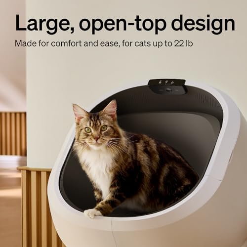 PETLIBRO Automatic Litter Box with Accessories Kit & 90 Day AI Trial  Large Open Top Self Cleaning Litter Box with AI Camera Waste Analysis  Multi Cat Recognition  Usage Tracking and Auto Odor Control
