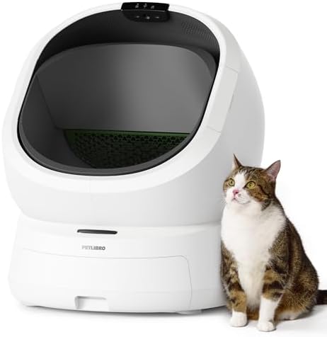 PETLIBRO Automatic Litter Box with AI Camera Waste Analysis  Auto Odor Control Self Cleaning Litter Box  Large Open Top Luma Smart Litterbox with Multi Cats Recognition  Usage Tracking  Safety Sensors