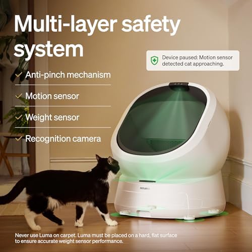 PETLIBRO Automatic Litter Box with AI Camera Waste Analysis  Auto Odor Control Self Cleaning Litter Box  Large Open Top Luma Smart Litterbox with Multi Cats Recognition  Usage Tracking  Safety Sensors