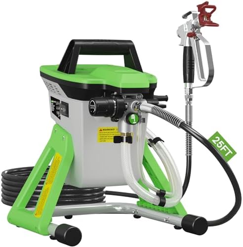 PHALANX 3000PSI Airless Paint Sprayer   Electric Paint Spray Gun for House Painting  Fences & Cabinets   High Power Spray Gun Handles Latex  Oil  Stain