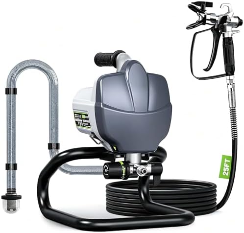 PHALANX 3000PSI Airless Paint Sprayer   Electric Paint Spray Gun for House Painting  Fences & Cabinets   High Power Spray Gun Handles Latex  Oil  Stain