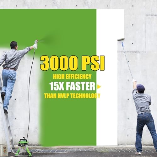 PHALANX 3000PSI Airless Paint Sprayer   Electric Paint Spray Gun for House Painting  Fences & Cabinets   High Power Spray Gun Handles Latex  Oil  Stain