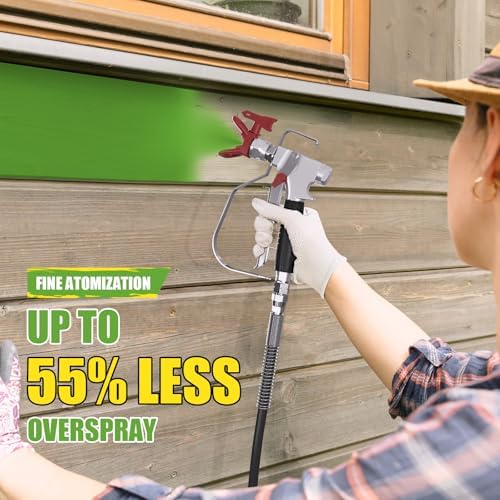 PHALANX 3000PSI Airless Paint Sprayer   Electric Paint Spray Gun for House Painting  Fences & Cabinets   High Power Spray Gun Handles Latex  Oil  Stain