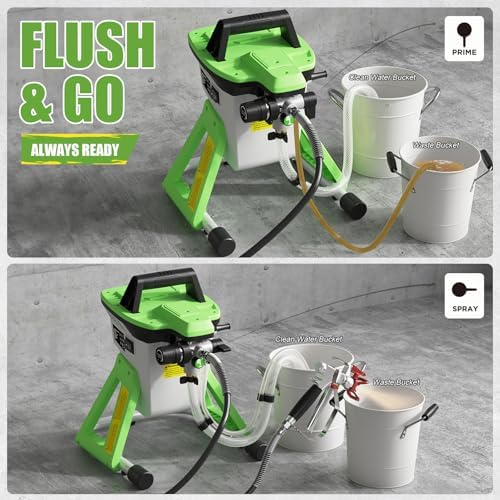 PHALANX 3000PSI Airless Paint Sprayer   Electric Paint Spray Gun for House Painting  Fences & Cabinets   High Power Spray Gun Handles Latex  Oil  Stain