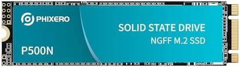 PHIXERO High Performance M 2 NGFF SSD 500MB/S 2TB  Compact  Fast  and Powerful Storage Solution for Laptops and Desktops