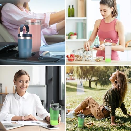 PICcircuit 2PCS for Stanley Boot  Silicone Bottom for Quencher Adventure 40oz 30oz IceFlow 20oz 30oz Bottle&for Hydroflask Tumbler 12 24oz for Stanley Cup Accessories Avoid Scratches&Noise