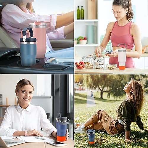 PICcircuit 2PCS for Stanley Boot  Silicone Bottom for Quencher Adventure 40oz 30oz IceFlow 20oz 30oz Bottle&for Hydroflask Tumbler 12 24oz for Stanley Cup Accessories Avoid Scratches&Noise