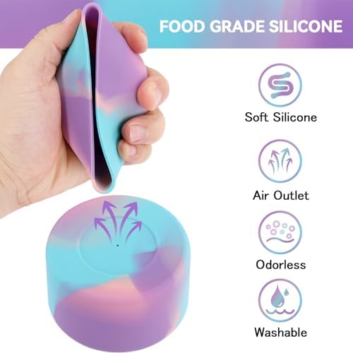 PICcircuit 2PCS for Stanley Boot  Silicone Bottom for Quencher Adventure 40oz 30oz IceFlow 20oz 30oz Bottle&for Hydroflask Tumbler 12 24oz for Stanley Cup Accessories Avoid Scratches&Noise