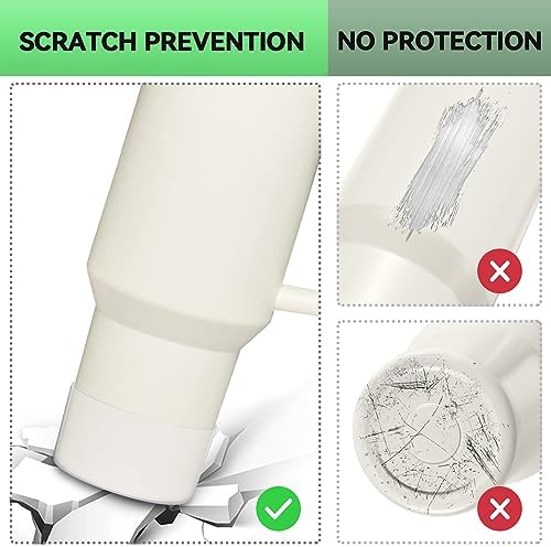 PICcircuit 2PCS for Stanley Boot  Silicone Bottom for Quencher Adventure 40oz 30oz IceFlow 20oz 30oz Bottle&for Hydroflask Tumbler 12 24oz for Stanley Cup Accessories Avoid Scratches&Noise