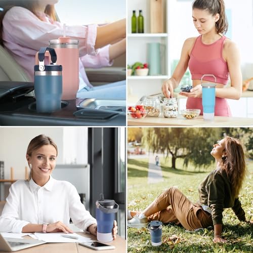 PICcircuit 2PCS for Stanley Boot  Silicone Bottom for Quencher Adventure 40oz 30oz IceFlow 20oz 30oz Bottle&for Hydroflask Tumbler 12 24oz for Stanley Cup Accessories Avoid Scratches&Noise