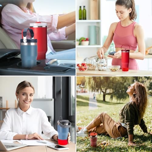 PICcircuit 2PCS for Stanley Boot  Silicone Bottom for Quencher Adventure 40oz 30oz IceFlow 20oz 30oz Bottle&for Hydroflask Tumbler 12 24oz for Stanley Cup Accessories Avoid Scratches&Noise