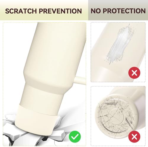 PICcircuit 2PCS for Stanley Boot  Silicone Bottom for Quencher Adventure 40oz 30oz IceFlow 20oz 30oz Bottle&for Hydroflask Tumbler 12 24oz for Stanley Cup Accessories Avoid Scratches&Noise