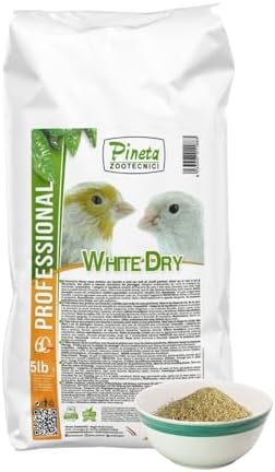 PINETA White Dry Bird Food 5 Lbs   Finch Food  Nutrient Rich Blend Bird Seed for Finches and Small Birds  Support Daily Energy  Balanced Growth Diet & Healthy Food