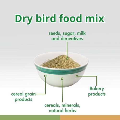 PINETA White Dry Bird Food 5 Lbs   Finch Food  Nutrient Rich Blend Bird Seed for Finches and Small Birds  Support Daily Energy  Balanced Growth Diet & Healthy Food