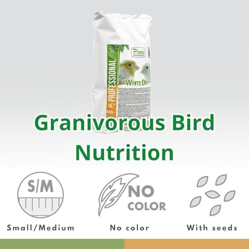 PINETA White Dry Bird Food 5 Lbs   Finch Food  Nutrient Rich Blend Bird Seed for Finches and Small Birds  Support Daily Energy  Balanced Growth Diet & Healthy Food