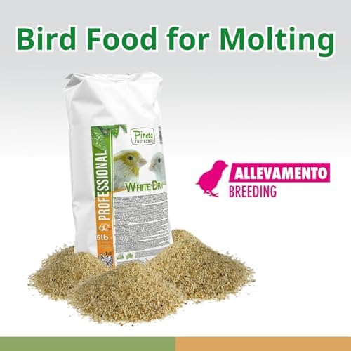 PINETA White Dry Bird Food 5 Lbs   Finch Food  Nutrient Rich Blend Bird Seed for Finches and Small Birds  Support Daily Energy  Balanced Growth Diet & Healthy Food