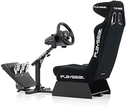 PLAYSEAT Evolution Pro Sim Racing Cockpit   Comfortable Racing Simulator Cockpit   Easily Adjustable   Compatible with all Steering Wheels & Pedals on the Market   Supports PC & Console  Actifit