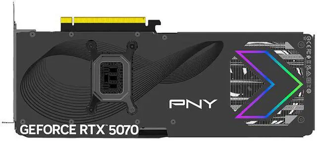 PNY ARGB OC GeForce RTX 5070 12GB GDDR7 PCI Express 5 0 x16 ATX Graphics Card