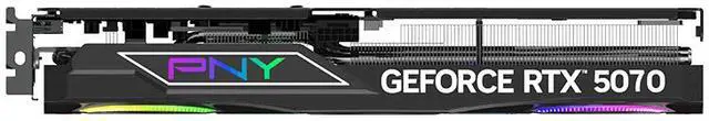 PNY ARGB OC GeForce RTX 5070 12GB 192 Bit GDDR7 PCI Express 5 0 DLSS 4 0 Graphics Card VCG507012TFXXPB1 O