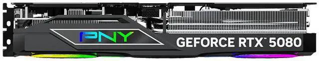 Tarjeta gráfica PNY ARGB OC GeForce RTX 5080 de 16 GB, 256 bits, GDDR7, DLSS 4.0, PCI Express 5.0 x16