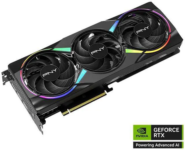 PNY ARGB OC GeForce RTX 5060 Ti DLSS 4 0 PCI Express 5 0 x8 8GB 128 Bit GDDR7 DLSS 4 0 Graphics Card RTX 5060 Ti 8GB Triple Fan ARGB OC VCG5060T8TFXXPB1 O