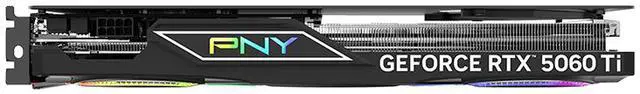 PNY ARGB OC GeForce RTX 5060 Ti DLSS 4 0 PCI Express 5 0 x8 8GB 128 Bit GDDR7 DLSS 4 0 Graphics Card RTX 5060 Ti 8GB Triple Fan ARGB OC VCG5060T8TFXXPB1 O