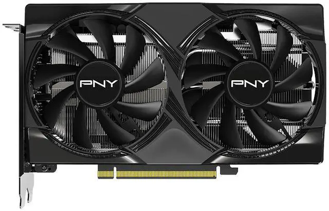 PNY Dual Fan OC GeForce RTX 5060 8GB GDDR7 PCI Express 5 0 x8 ATX Graphics Card RTX 5060 Overclocked Dual Fan GPU