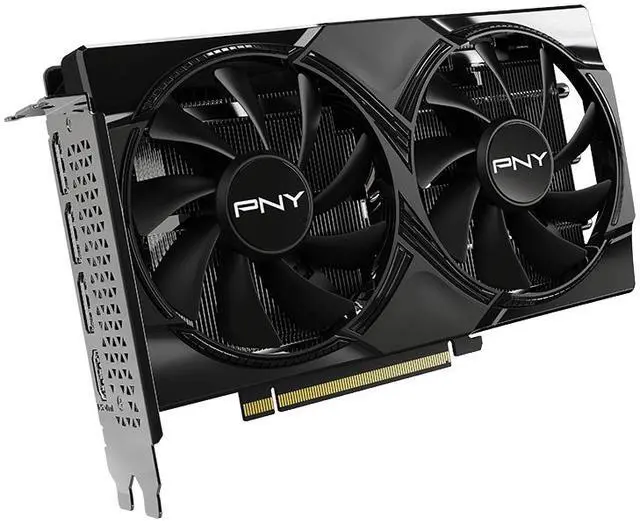 PNY Dual Fan OC GeForce RTX 5060 8GB GDDR7 PCI Express 5 0 x8 ATX Graphics Card RTX 5060 Overclocked Dual Fan GPU