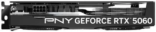 PNY Dual Fan OC GeForce RTX 5060 8GB GDDR7 PCI Express 5 0 x8 ATX Graphics Card RTX 5060 Overclocked Dual Fan GPU
