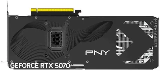 Tarjeta gráfica PNY GeForce RTX 5070 OC de 12 GB, 192 bits GDDR7, PCI Express 5.0, DLSS 4.0