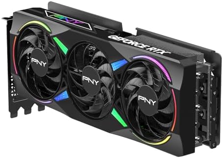 PNY GeForce RTX 5070 Ti Epic X ARGB OC Triple Fan  Graphics Card  16GB GDDR7  256 Bit  2640 MHz Boost  PCIe 5 0  HDMI/DP 2 1  NVIDIA Blackwell  DLSS 4