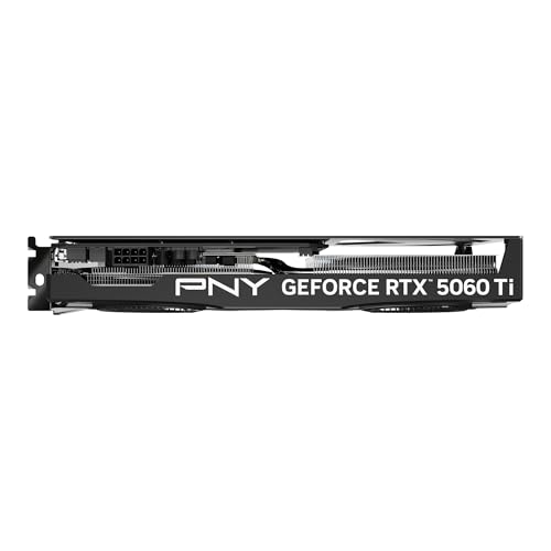 PNY Tarjeta gráfica NVIDIA GeForce RTX™ 5060 Ti de 16 GB con doble ventilador overclocked (DLSS 4, PCIe® 5.0, HDMI®/DP 2.1, 2 ranuras)