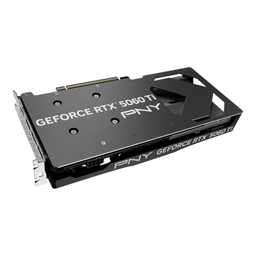 PNY Tarjeta gráfica NVIDIA GeForce RTX™ 5060 Ti de 16 GB con doble ventilador overclocked (DLSS 4, PCIe® 5.0, HDMI®/DP 2.1, 2 ranuras)
