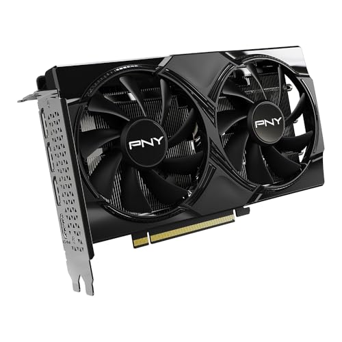 PNY NVIDIA GeForce RTX  5060 8GB Overclocked Dual Fan Graphics Card  DLSS 4  PCIe  5 0  HDMI /DP 2 1  2 Slot