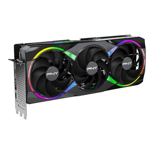 PNY NVIDIA GeForce RTX 5080 Epic-X ARGB OC Triple ventilador, tarjeta gráfica (16 GB GDDR7, 256 bits, velocidad de aumento: 2775 MHz, PCIe 5.0, HDMI/DP 2.1, 2.99-Slot, NVIDIA Blackwell Architecture