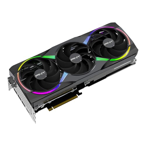 PNY NVIDIA GeForce RTX 5080 Epic-X ARGB OC Triple ventilador, tarjeta gráfica (16 GB GDDR7, 256 bits, velocidad de aumento: 2775 MHz, PCIe 5.0, HDMI/DP 2.1, 2.99-Slot, NVIDIA Blackwell Architecture