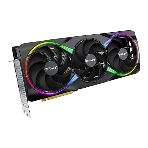 PNY NVIDIA GeForce RTX 5080 Epic-X ARGB OC Triple ventilador, tarjeta gráfica (16 GB GDDR7, 256 bits, velocidad de aumento: 2775 MHz, PCIe 5.0, HDMI/DP 2.1, 2.99-Slot, NVIDIA Blackwell Architecture