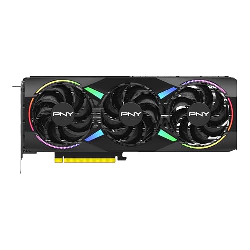 PNY NVIDIA GeForce RTX  5070 Epic X  ARGB OC Triple Fan  Graphics Card  12GB GDDR7  192 bit  Boost Speed  2685 MHz  SFF Ready  PCIe  5 0  HDMI /DP 2 1  2 4 Slot  NVIDIA Blackwell Architecture  DLSS 4 