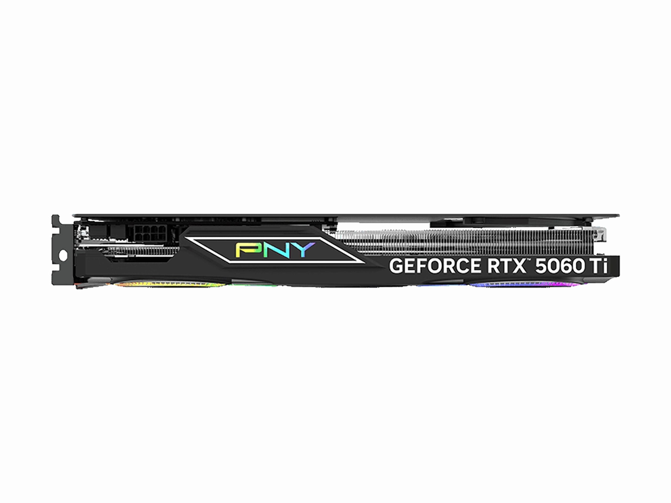 PNY NVIDIA GeForce RTX  5060 Ti Epic X  ARGB OC Triple Fan  Graphics Card 8GB GDDR7  SFF Ready