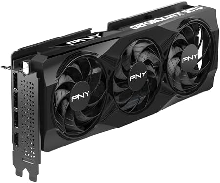 PNY NVIDIA GeForce RTX  5070 OC Triple Fan  Graphics Card  12GB GDDR7  192 bit  Boost Speed  2587 MHz  SFF Ready  PCIe  5 0  HDMI /DP 2 1  2 4 Slot  NVIDIA Blackwell Architecture  DLSS 4 