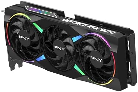 PNY NVIDIA GeForce RTX  5070 OC Triple Fan  Graphics Card  12GB GDDR7  192 bit  Boost Speed  2587 MHz  SFF Ready  PCIe  5 0  HDMI /DP 2 1  2 4 Slot  NVIDIA Blackwell Architecture  DLSS 4 