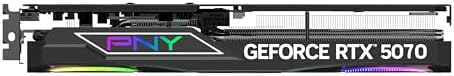PNY NVIDIA GeForce RTX  5070 OC Triple Fan  Graphics Card  12GB GDDR7  192 bit  Boost Speed  2587 MHz  SFF Ready  PCIe  5 0  HDMI /DP 2 1  2 4 Slot  NVIDIA Blackwell Architecture  DLSS 4 