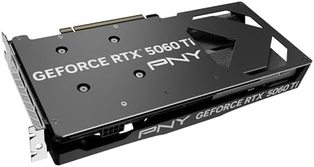 PNY NVIDIA GeForce RTX  5060 Ti OC Dual Fan  Graphics Card  8GB GDDR7  128 bit  Boost Speed  2692 MHz  SFF Ready  PCIe  5 0  HDMI /DP 2 1  2 Slot  NVIDIA Blackwell Architecture  DLSS 4