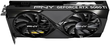 PNY NVIDIA GeForce RTX  5060 Ti Epic X  ARGB OC Triple Fan  Graphics Card  8GB GDDR7  128 bit  Boost Speed  2692 MHz  SFF Ready  PCIe  5 0  HDMI /DP 2 1  2 Slot  NVIDIA Blackwell Architecture  DLSS 4 