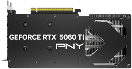 PNY NVIDIA GeForce RTX  5060 Ti OC Dual Fan  Graphics Card  8GB GDDR7  128 bit  Boost Speed  2692 MHz  SFF Ready  PCIe  5 0  HDMI /DP 2 1  2 Slot  NVIDIA Blackwell Architecture  DLSS 4 