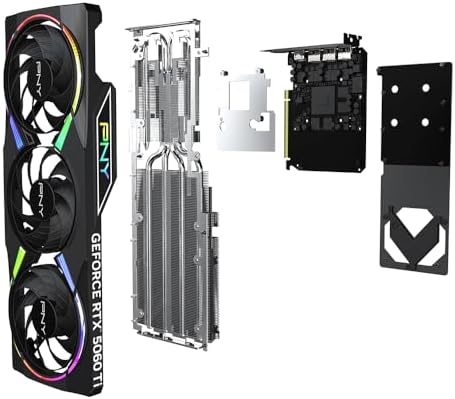 PNY NVIDIA GeForce RTX  5060 Ti OC Dual Fan  Graphics Card  8GB GDDR7  128 bit  Boost Speed  2692 MHz  SFF Ready  PCIe  5 0  HDMI /DP 2 1  2 Slot  NVIDIA Blackwell Architecture  DLSS 4 